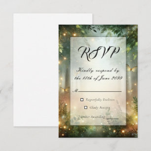 Mystic Forrest Meadow Magic RSVP Karte