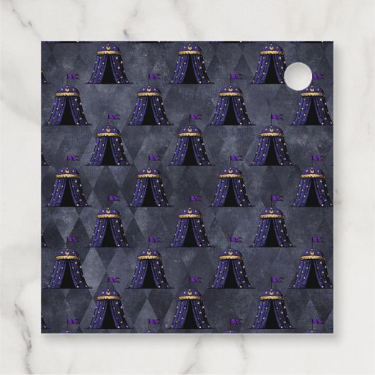 Mystic Fortune Teller Circus Party Geschenkanhänger (Rückseite)