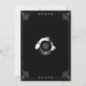 Mystic Fortune Teller Mystical Halloween-Party Einladung (Rückseite)