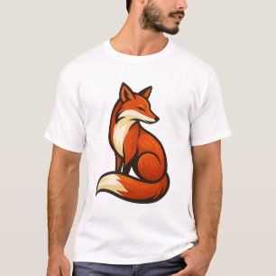 Mystic Fox Eleganz – Kühnes Künstlerisches T-Shirt