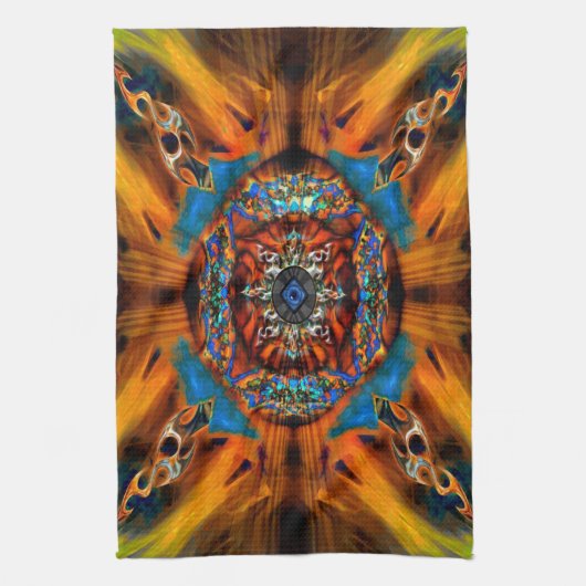 Mystic Fraktal Kitetücher Handtuch (Vertikal)
