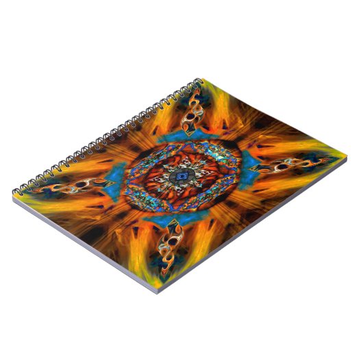 Mystic Fraktal Spiral Notebook Notizblock (Linke Seite)