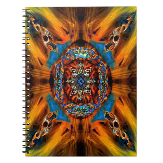 Mystic Fraktal Spiral Notebook Notizblock (Vorderseite)