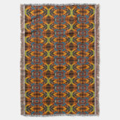 Mystic Fraktal Throw Blanket Decke (Vorderseite Vertikal)