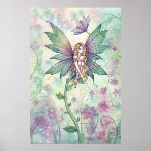 Mystic Garden Blume Faiasy Fantasy Poster Print (Vorne)