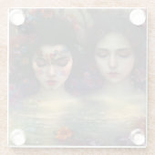 Mystic Garden: Blumenträume Glasuntersetzer (Rückseite)