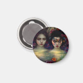 Mystic Garden: Blumenträume Magnet (Vorderseite/Rückseite)