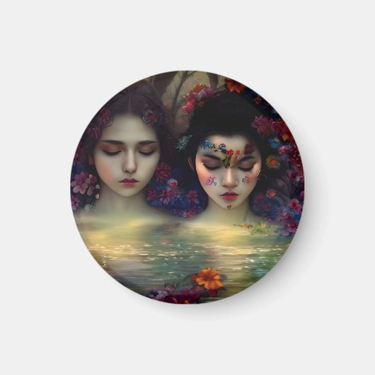 Mystic Garden: Blumenträume Magnet (Vorne)