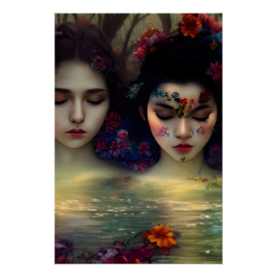Mystic Garden: Blumenträume Poster