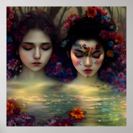 Mystic Garden: Blumenträume Poster