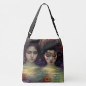 Mystic Garden: Blumenträume Tragetaschen Mit Langen Trägern (Rückseite)