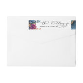 Mystic Garden Celestial Wedding Rücksendeadresse (Rückseite)