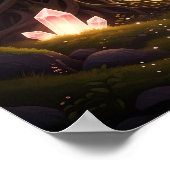 Mystic Gate of Enchanted Forest Light Poster (Ecke)