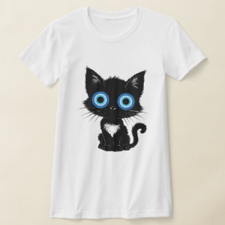 Mystic Gaze Black Cat Evil Eye T-Shirt