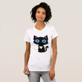 Mystic Gaze  Black Cat Evil Eye T-Shirt (Vorne ganz)