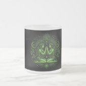 Mystic Gemini Sternzeichen Schwarze Tasse - Grüne  (Mittel)