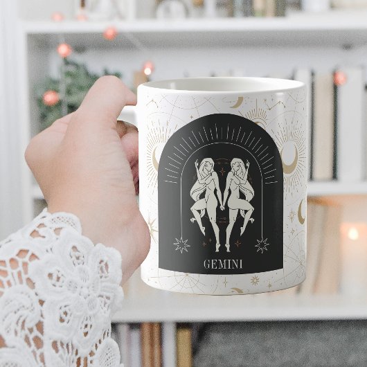 Mystic Gemini Zodiac Stars Horoskop Kaffeetasse