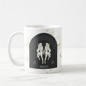 Mystic Gemini Zodiac Stars Horoskop Kaffeetasse (Links)