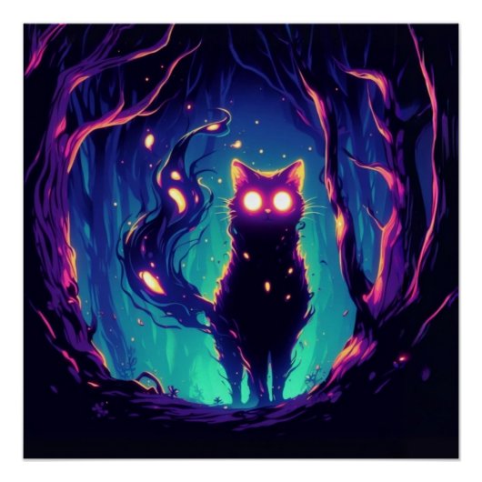 Mystic Glow glänzend Poster (Vorderseite)