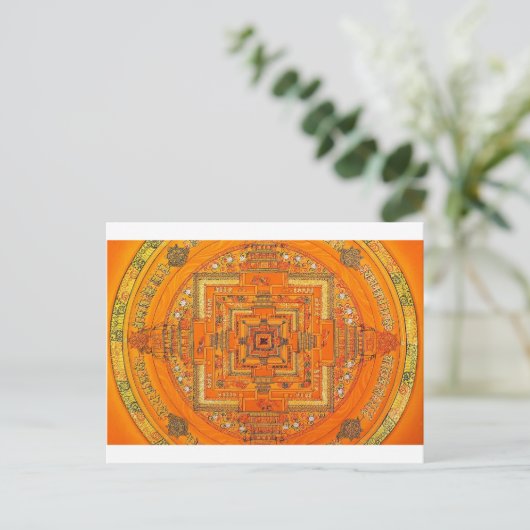 MYSTIC GLOW MANDALA POSTKARTE (Stehend Vorderseite)