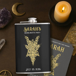 Mystic Gold Bachelorette Vinyl-Wrapped Flask Flachmann