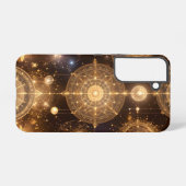 Mystic Gold Celestial Diagramm Handy-Fall Samsung Galaxy Hülle (Rückseite (Horizontal))