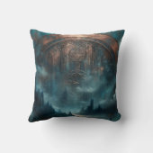 Mystic Gothic Art - Blue Copper Patina Decorative  Kissen (Rückseite)