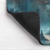 Mystic Gothic Steampunk Art - Blue Copper Patina  Mousepad (Ecke)