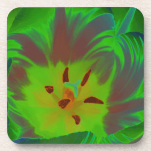 Mystic Green Tulip Cork Untersetzer