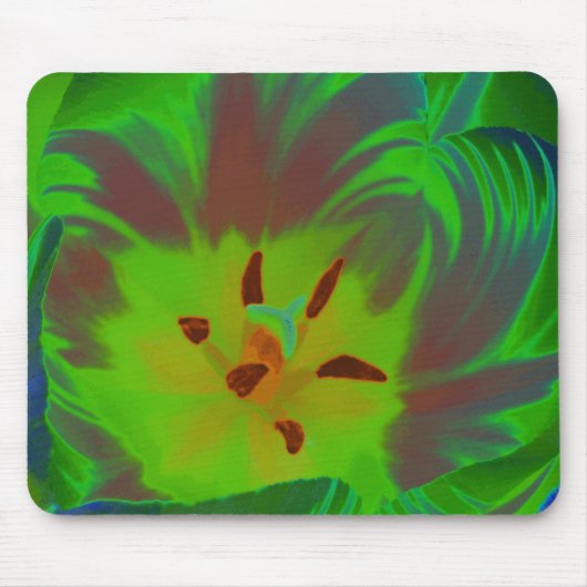 Mystic Green Tulip Mousepad (Vorne)