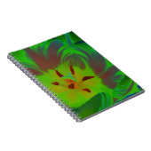 Mystic Green Tulip Notebook Notizblock (Rechte Seite)