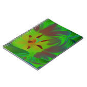 Mystic Green Tulip Notebook Notizblock (Linke Seite)