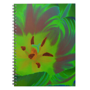 Mystic Green Tulip Notebook Notizblock