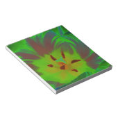 Mystic Green Tulip Notepad Notizblock (angewinkelt)