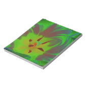 Mystic Green Tulip Notepad Notizblock (Rotiert)