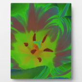 Mystic Green Tulip Plaque Fotoplatte (Vorderseite)