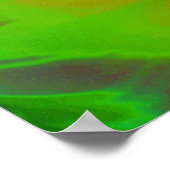 Mystic Green Tulip Poster (Ecke)