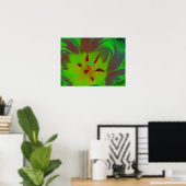Mystic Green Tulip Poster (Heimbüro)
