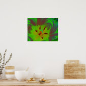 Mystic Green Tulip Poster (Küche)