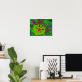 Mystic Green Tulip Poster (Heimbüro)