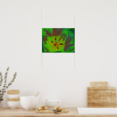 Mystic Green Tulip Poster (Küche)