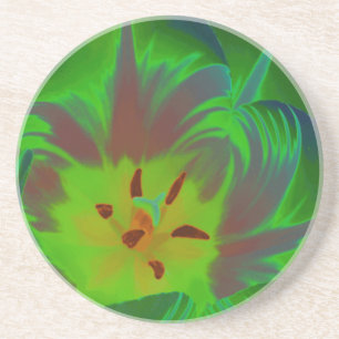 Mystic Green Tulip Untersetzer
