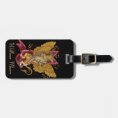 Mystic Griffin mit Schwertern Gepäckanhänger (Vorderseite horizontal)