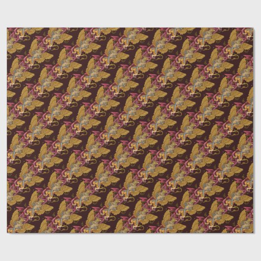 Mystic Griffin mit Schwertern Geschenkpapier (Flach)