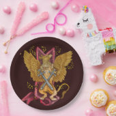 Mystic Griffin mit Schwertern Pappteller (Party)