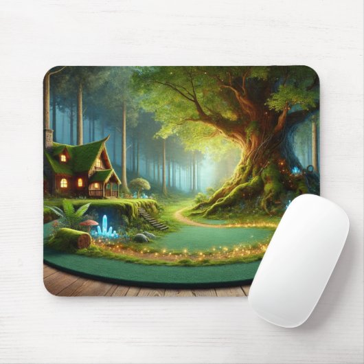 Mystic Grove – The Enchanted Sanctuary Mousepad (Mit Mouse)