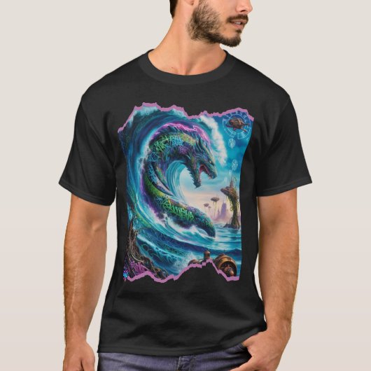 Mystic H2O Leviathan Rise Design T-Shirt (Vorderseite)