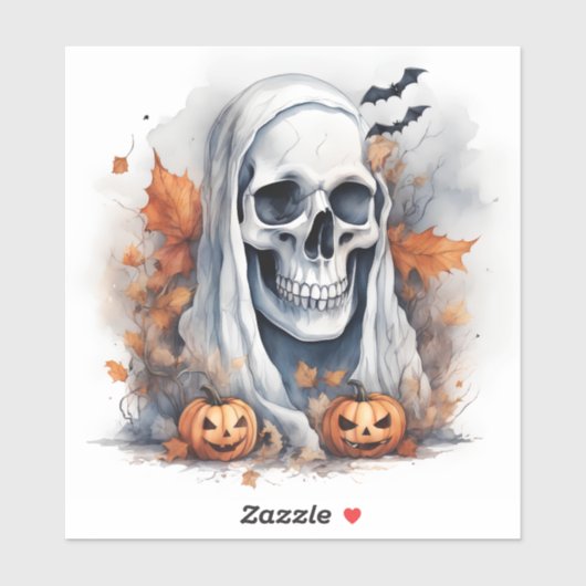 Mystic Halloween Ghost Art - Verzauberndes Geschen Aufkleber (Blatt)