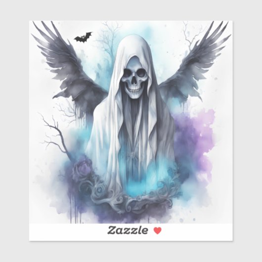 Mystic Halloween Ghost Gothic Wasserfarben Kunst Aufkleber (Blatt)