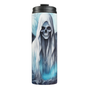 Mystic Halloween Ghost Gothic Wasserfarben Kunst Thermosbecher